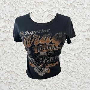 vintage cyber y2k graphic baby‎ tee